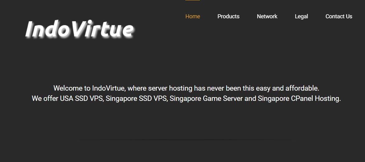 IndoVirtue - 新加坡VPS 7刀/月 1C1G20G100Mbsp 亚洲直连