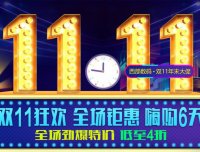 西部数码 – 双十一促销 充值返京东卡 域名新注续费优惠