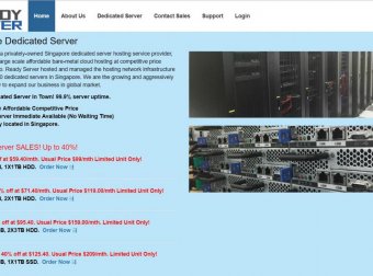 Ready Server – 独立服务器 6折优惠 100Mbps 新加坡