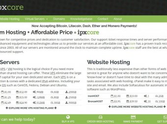 IPXcore – $2.49 OpenVZ 512MB/30G/900G 凤凰城