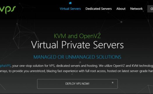 AlphaVps – OVZ KVM 促销 | 独服25欧起 | 多机房可选