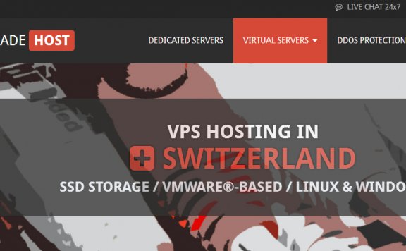 Swissmade:€6.86/月/2GB内存/40GB SSD空间/3TB流量/VMware/DDOS/瑞士