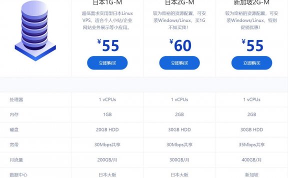 HOSTKVM – 44元/月 KVM 1核 1G 20G 200G 30M 日本