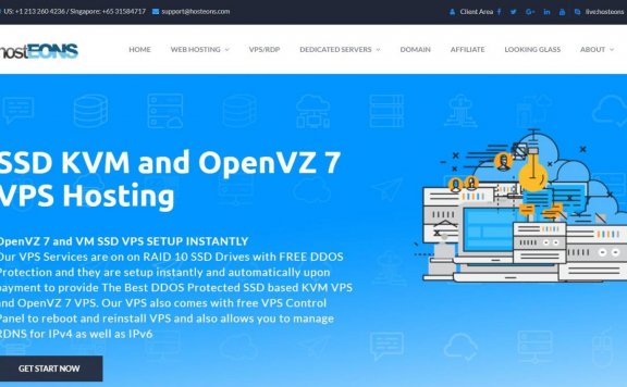 Hosteons – 黑五促销 洛杉矶VPS 不限流量 OVZ KVM  支付宝