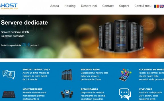 Hostsolutions – 黑五 罗马尼亚 不限版权 大流量 大硬盘