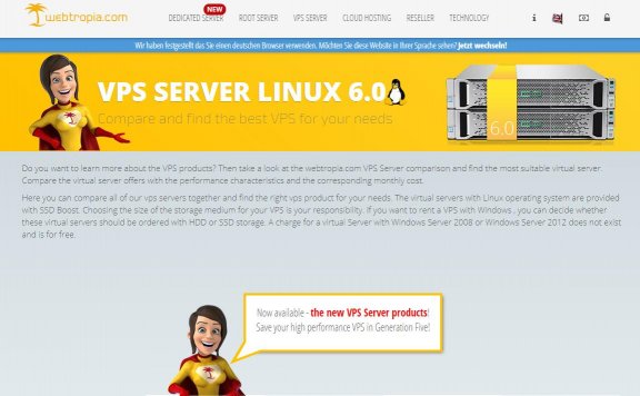 Webtropia – 德国VPS 1欧/月 限时促销