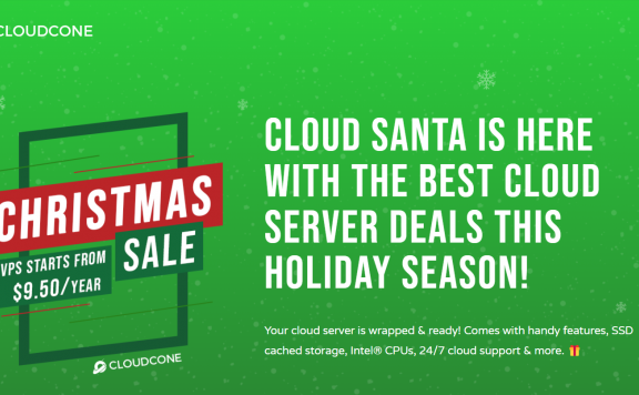 Cloudcone – 圣诞促销 洛杉矶KVM 支付宝 年付9.5刀起